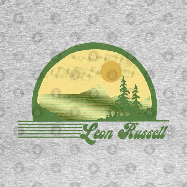 Leon Russell / Retro Style Country Fan Design by DankFutura